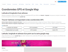 Tablet Screenshot of coordonnees-gps.fr